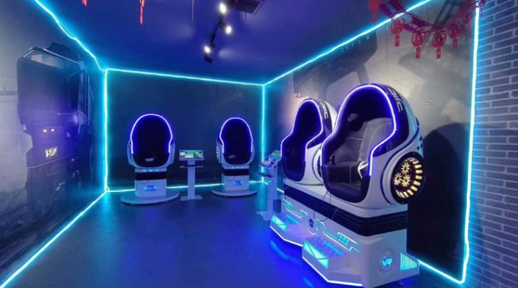 vr双人蛋椅互动设备蛋壳座椅9d太空舱过山车心理科普教育vr体验馆