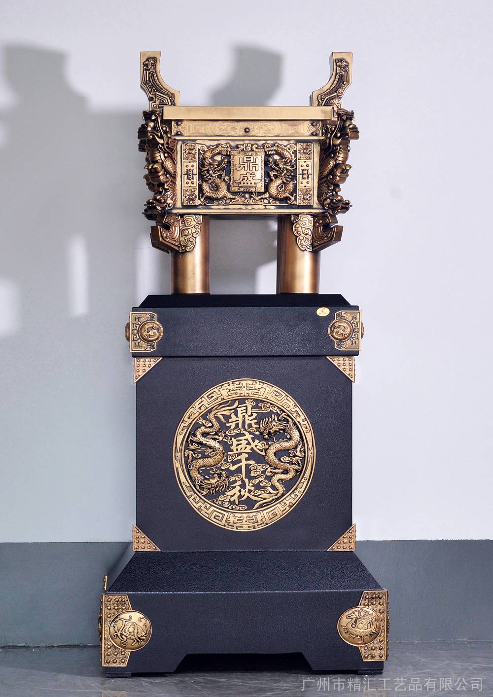 大号落地摆件鼎诚信金鼎大号摆件马到成功广州深圳公司开业乔迁送什么