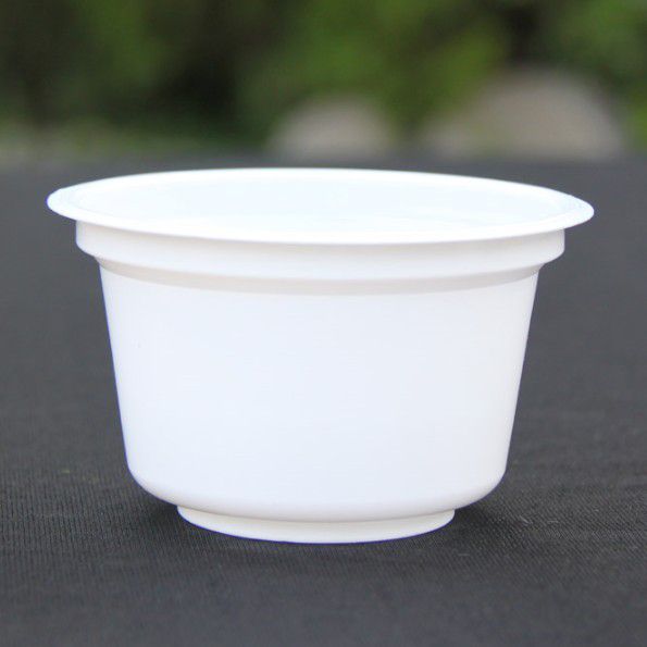 厂家pp带盖一次性塑料酸奶杯图片