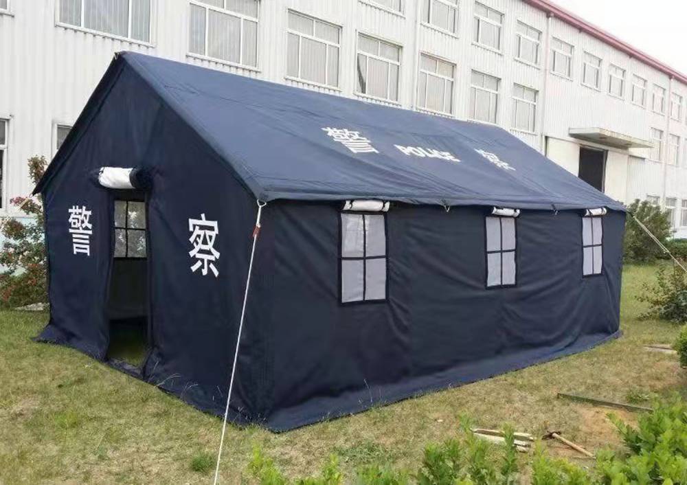 户外救灾帐篷河北有佳蓝色救灾帐篷救灾帐篷尺寸12平救灾棉帐篷