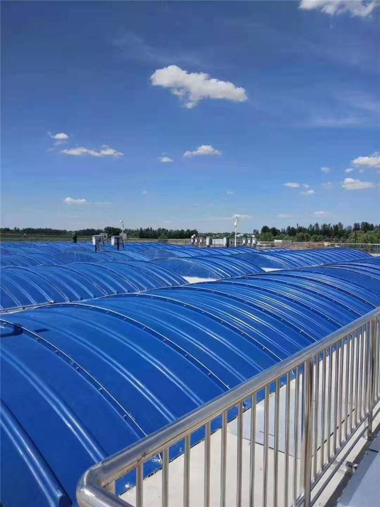 玻璃钢拱形盖板frp集气罩污水池盖板圆形弧形罩壳拼接密封罩棚