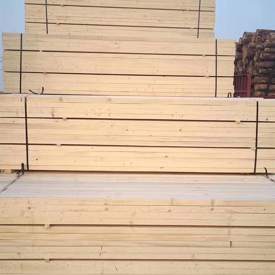 兰州3米4575木方条工地用板料垫板实木方毛方料立柱图片