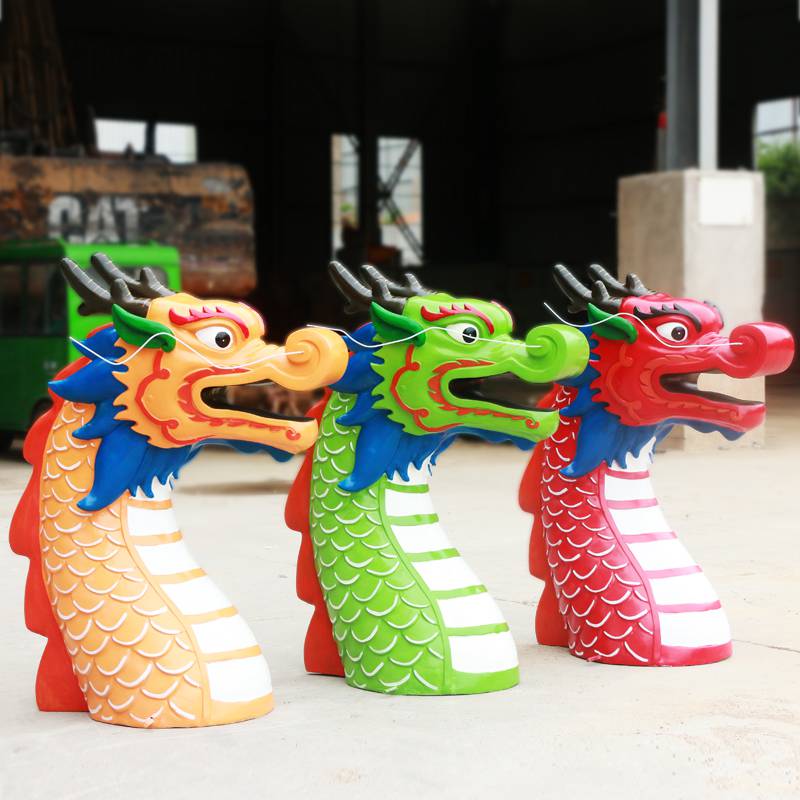玻璃钢仿真龙雕塑端午节龙尾装饰品摆件商场超市活动布置美陈