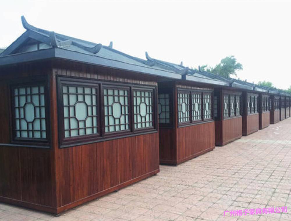 古镇古典中国风售货车古香古色售货亭仿古餐饮摊位花车