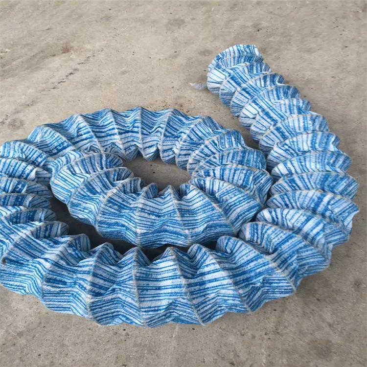 100mm钢丝pvc包裹滤布加筋边坡反滤软式透水管浩扬