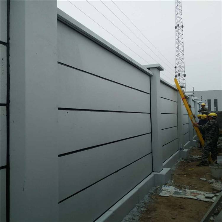 同华建材预制清水混凝土装配式围墙用于铁路变电站