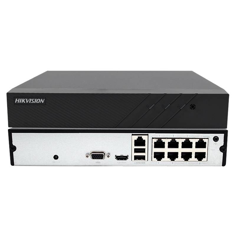 海康威视 ds-7808n-f1(b) 8路nvr高清h.265网络监控硬盘录像机