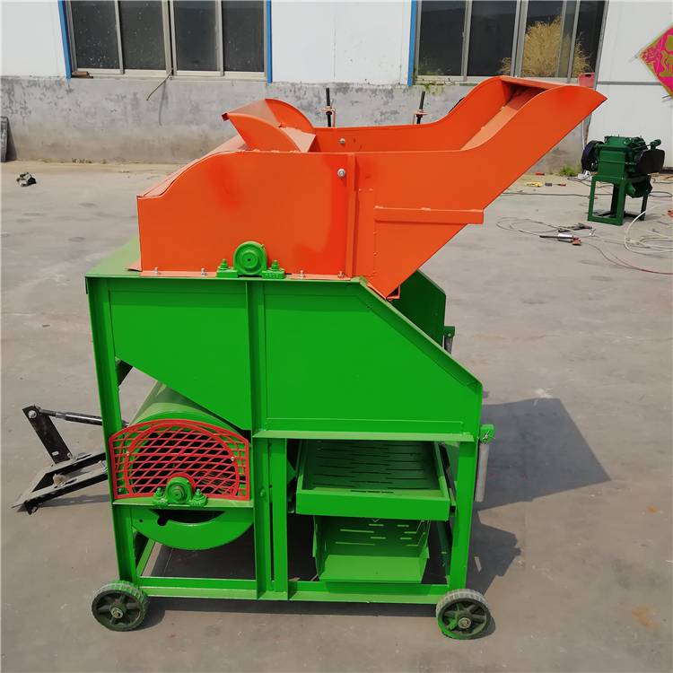 小型家用花生摘果机自动上料干湿花生脱秧机滚筒花生脱粒机