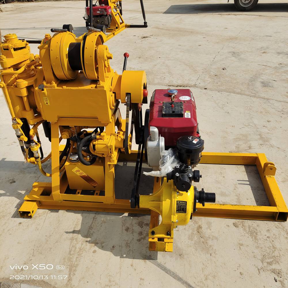 60米液压钻机轻便岩石取芯钻机野外地质勘察钻机