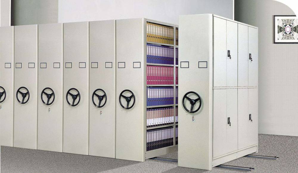 移动柜 手动密集柜 档案室手摇资料文件柜 轨道移动密集架 病案架