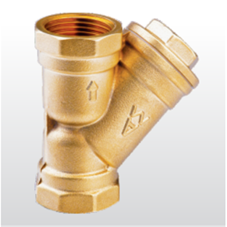 埃美柯607黄铜y型过滤器管道井道过滤排污阀