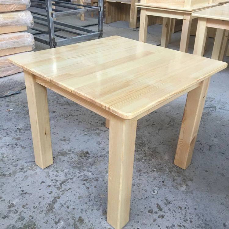 柳州供应橡胶木儿童家具用品教室儿童学习双层六人桌课桌椅家具