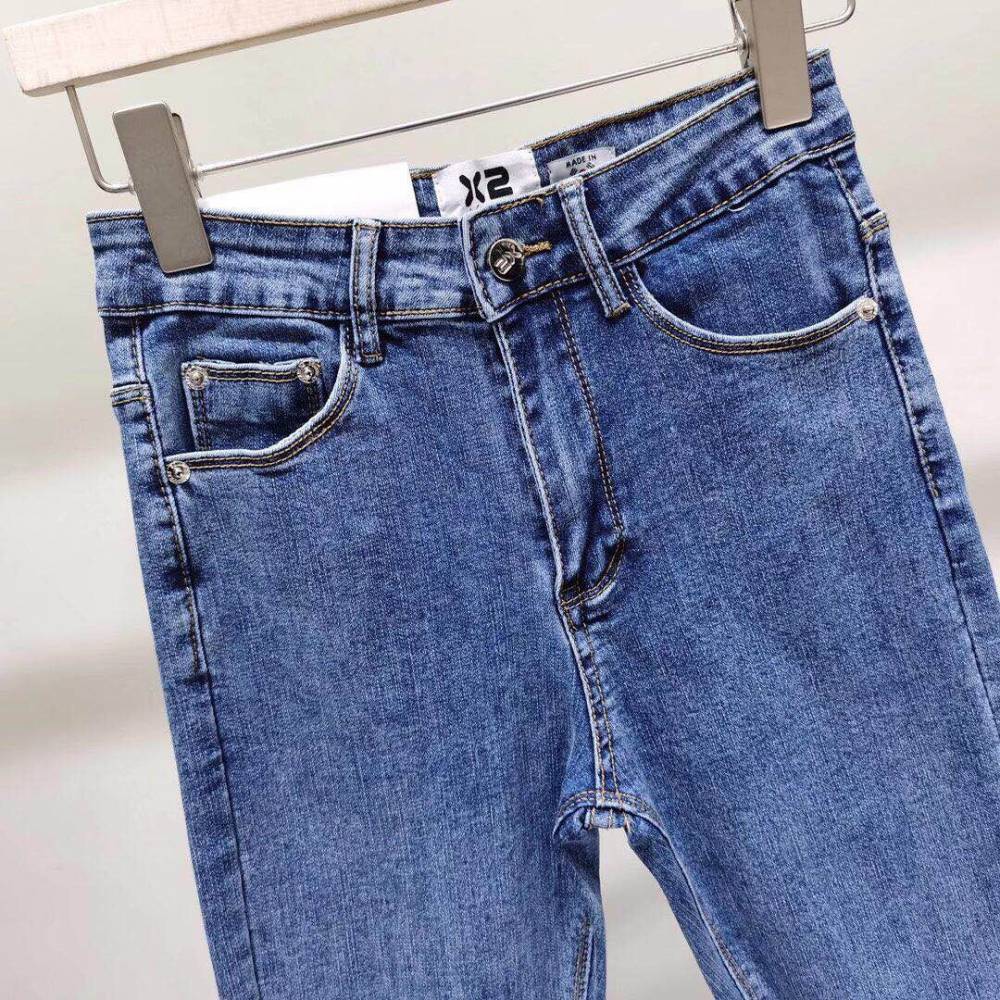 5元牛仔裤批发韩版女式牛仔裤库存服装弹力小脚裤九分裤批发