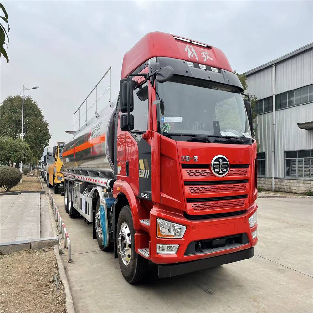 大同国六东风解放四桥引油槽车25方铝合金油罐车配置表报价大全