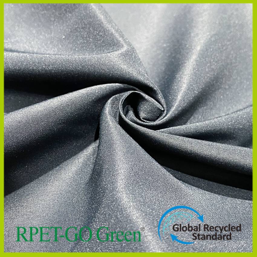 供应75d160d涤纶消光加密塔丝隆塑料瓶再生服装帽子面料