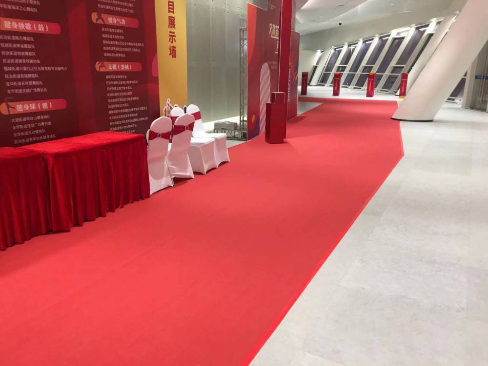 展会主通道一次性地毯特装标摊阻燃地毯