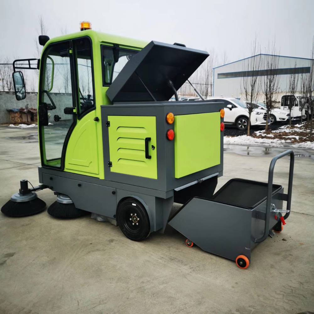 市政环卫小区新能源扫地车吸尘垃圾小型扫路车工厂景区封闭垃圾扫路车