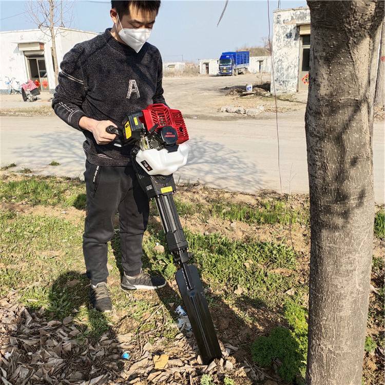 乐丰牌lf80便携式园林大马力铲树机单人操作手提挖树机