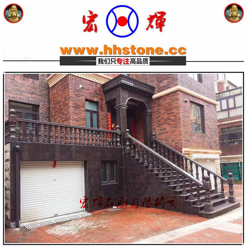 生产红棕栏杆小柱顶面线条英国棕花瓶柱高70cm