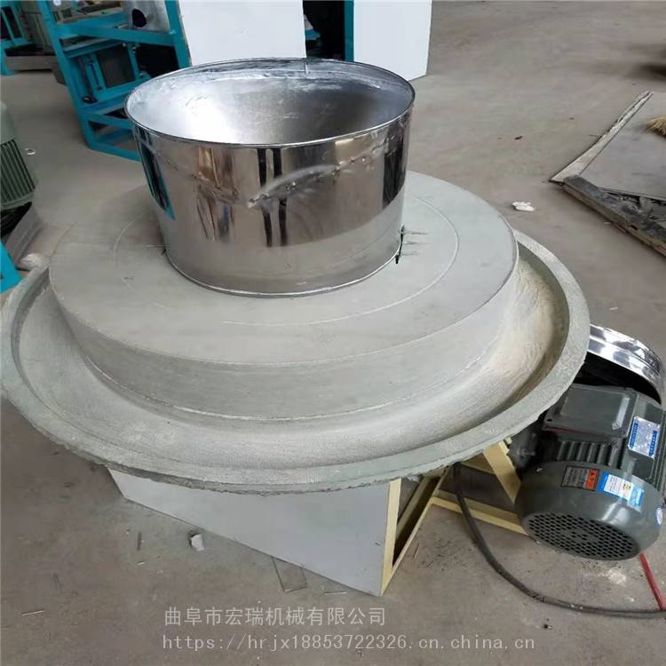 双鸭山商用石磨香油机 石磨加工 原汁原味香油电动石磨 芝麻酱石磨