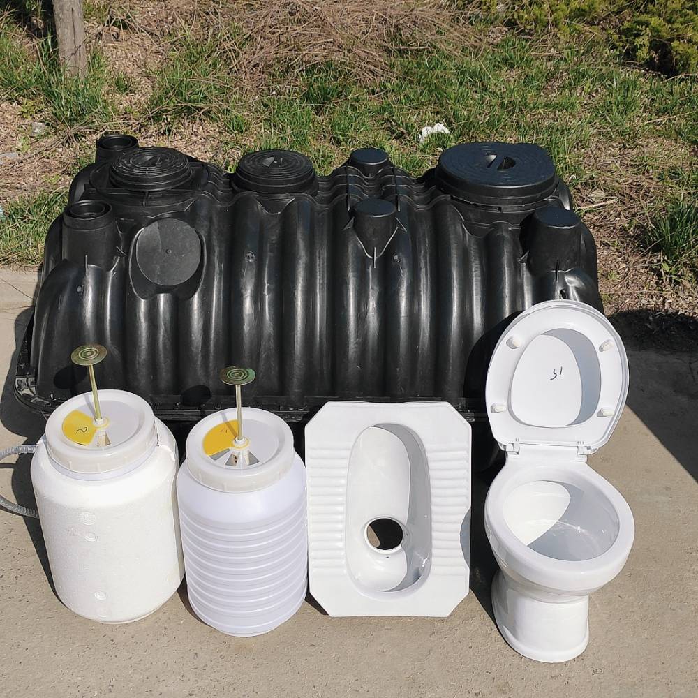 朔州农村改厕厂家成品化粪桶15立方三格一体式塑料pe化粪池