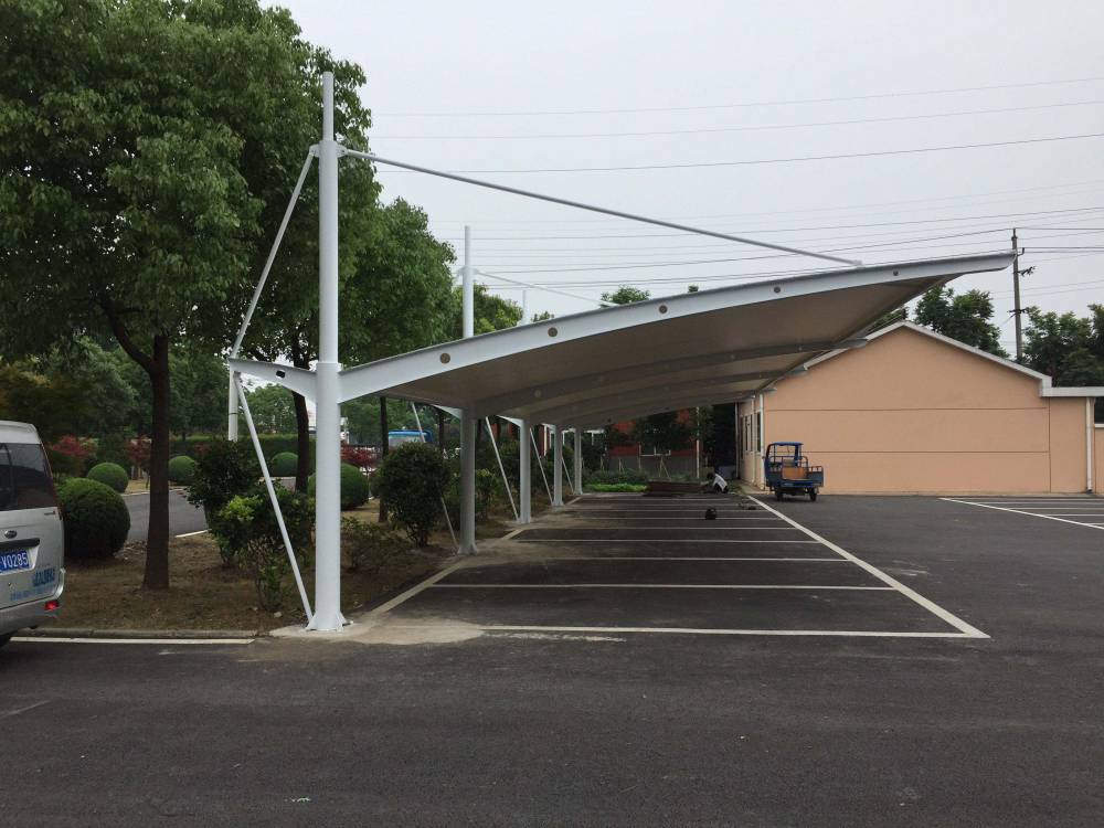 溧阳膜结构停车棚/自行车棚充电桩/膜结构停车棚雨棚