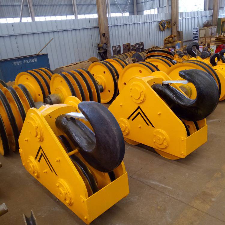 供应河南桥门式双梁起重机起升滑轮吊钩组20t滑轮材质轧制