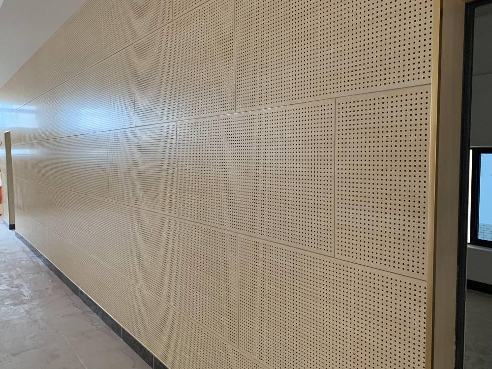 供应阻燃复合穿孔吸音板乐东大礼堂圆孔吸音板