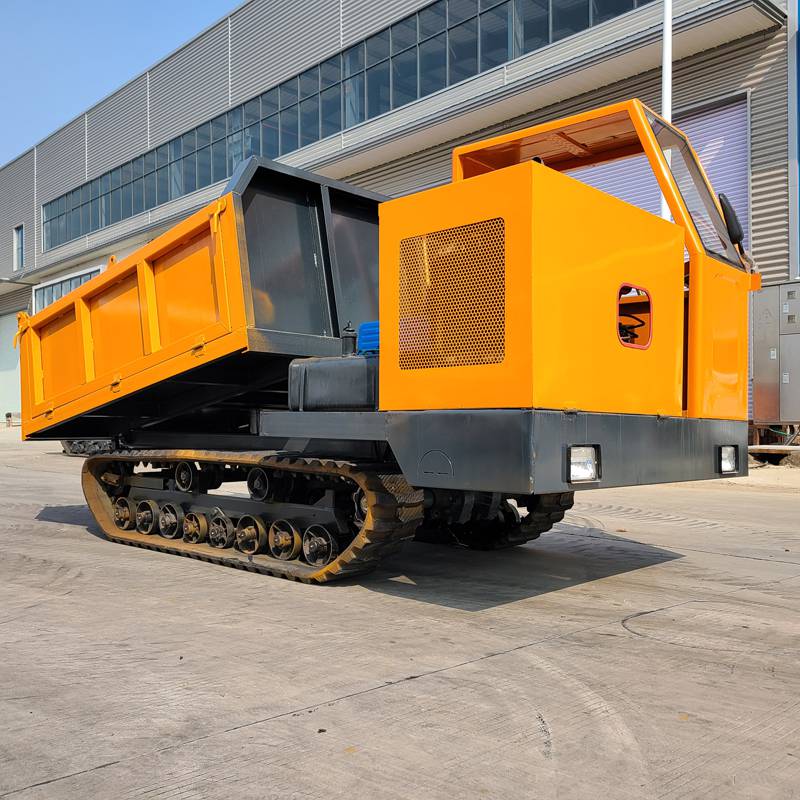 厂家销售履带式翻斗车6吨履带自卸车高速水田履带车