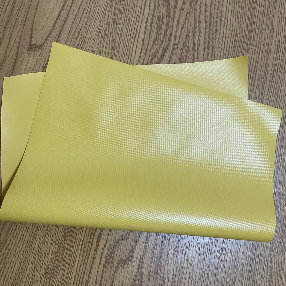 045mm黄色改性橡胶防护服围裙布料gb24540二级三级防化服面料图片