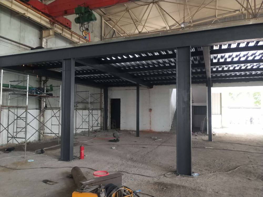 千顺达建筑北京房山厂房内二层搭建钢结构夹层搭建