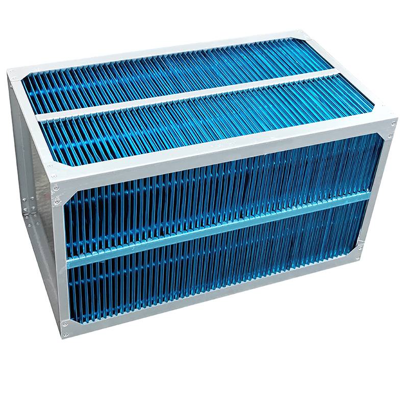 气气热交换器红枣芒果烘干机烘房余热回收器铝箔芯体图片