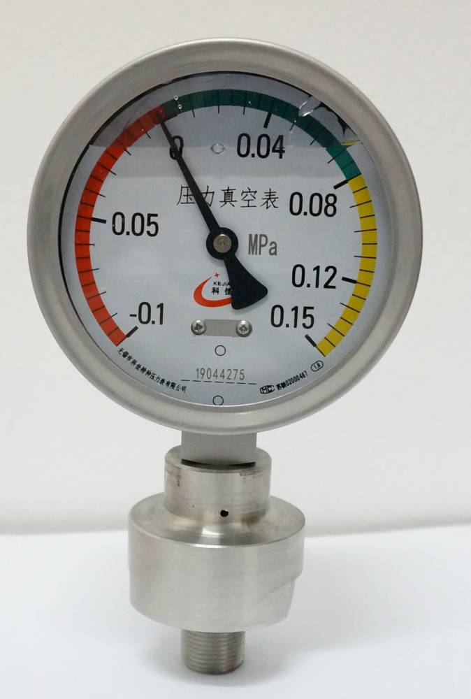 不锈钢耐震隔膜压力真空表yz100bzmfml真空耐震隔膜压力表厂家