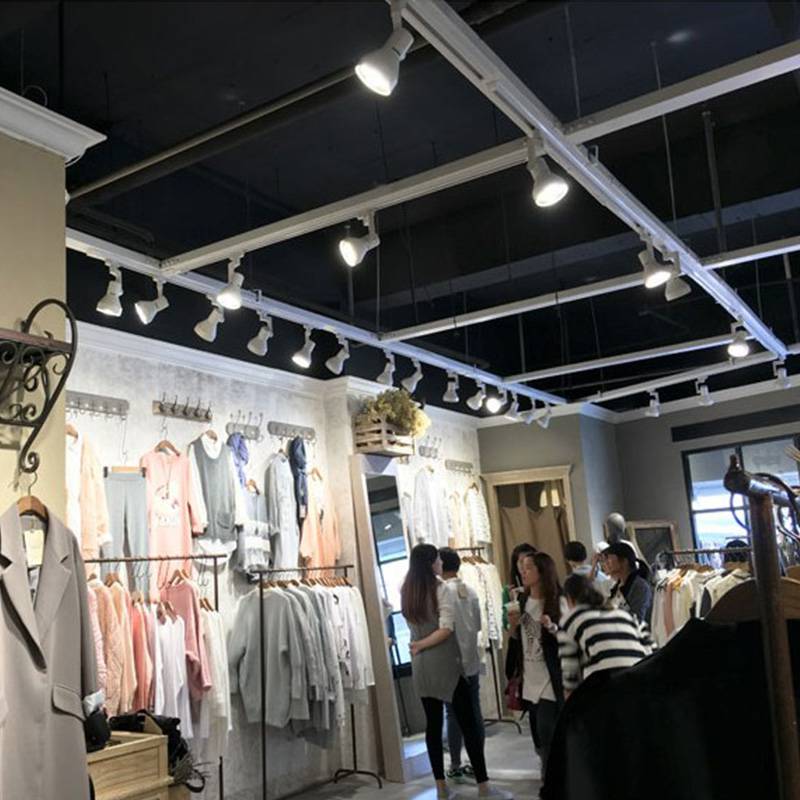 禾喵喵照明mm239led轨道射灯25w白色三线导轨灯商场服装店