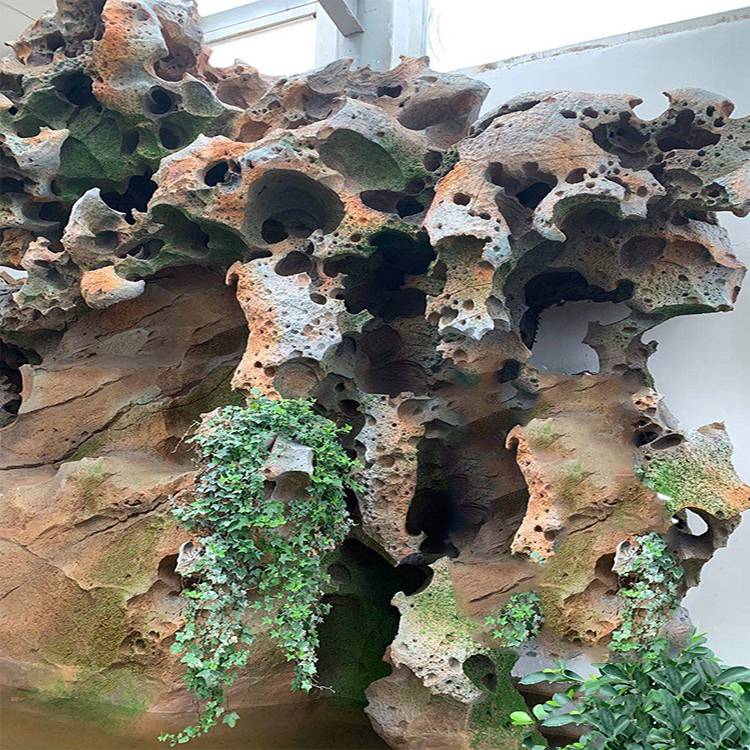 人造假山清秀水泥雕塑假山运用于园林造景点景2年