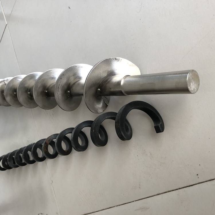 嘉隆不锈钢螺旋叶片焊接碳钢锰钢搅拌砂浆加厚绞龙输送机螺旋轴