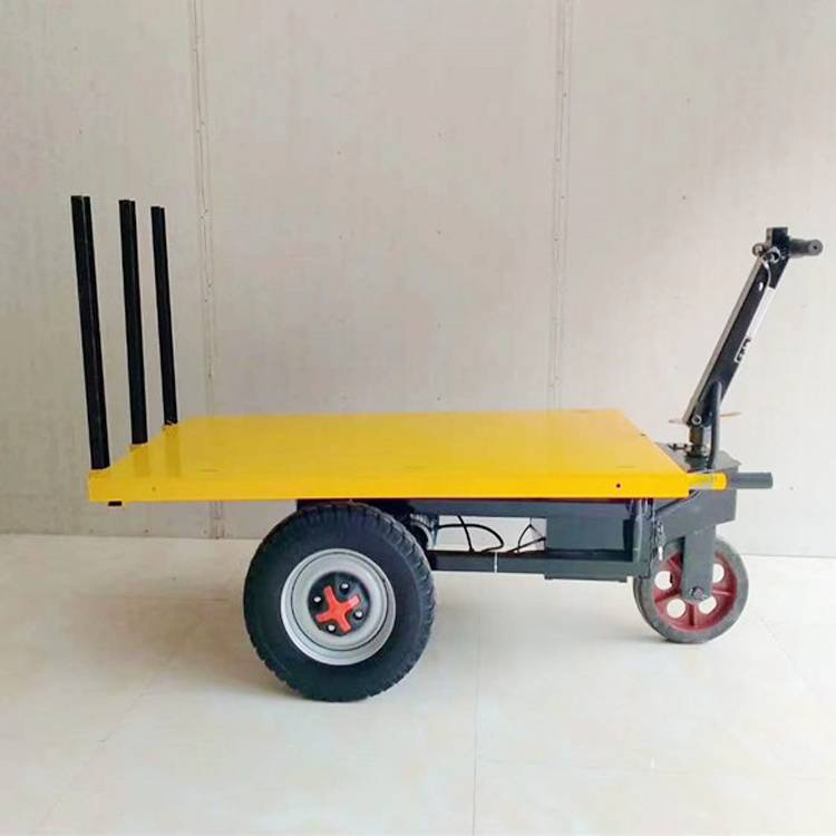 可定制窑厂电动拉砖车工地加气砖空心砖背砖运输车平板干坯车