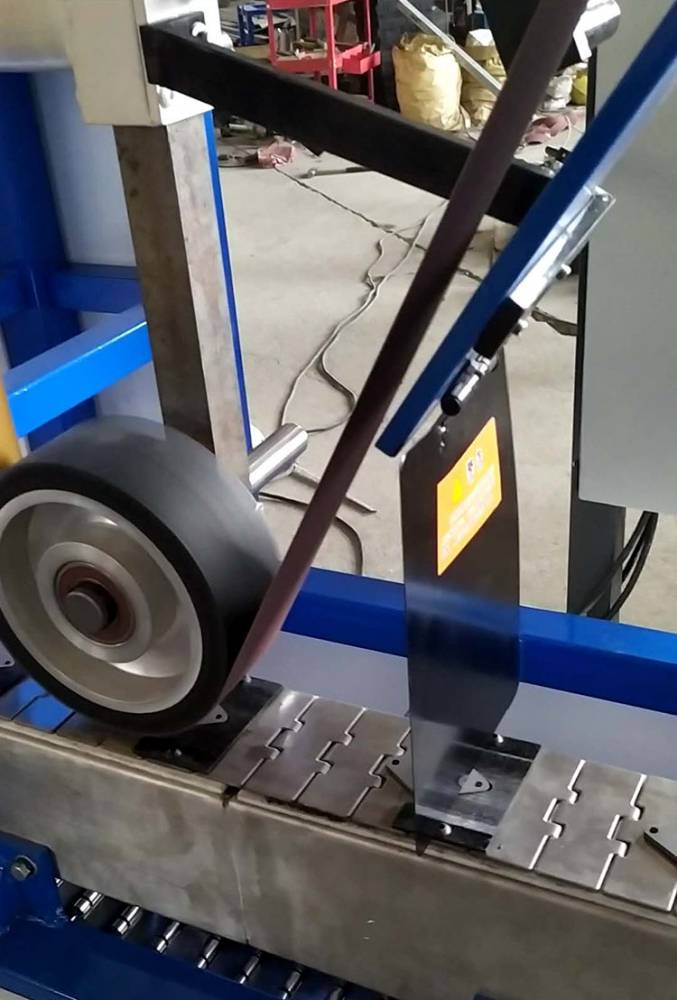 【供应宁力全自动双面磨外圆磨弧磨砂带打磨抛光机可