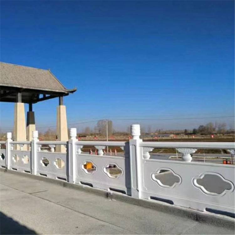 仿石栏杆 规格多样桥梁景观护栏 园林景观河道池塘防护栏