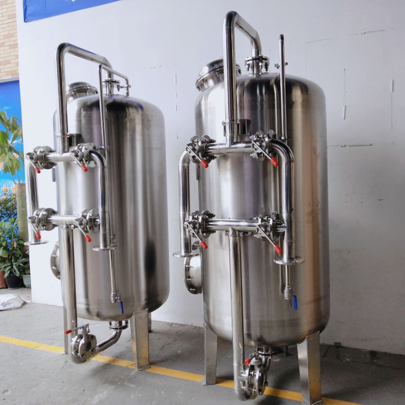 广旗供应莆田山泉水大型全自动机械过滤器去水浑浊沉淀物过滤器