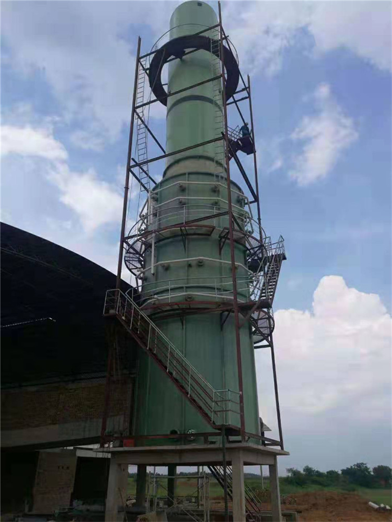 加工定制大型不锈钢脱硫塔工业有机废气处理设备环保运维