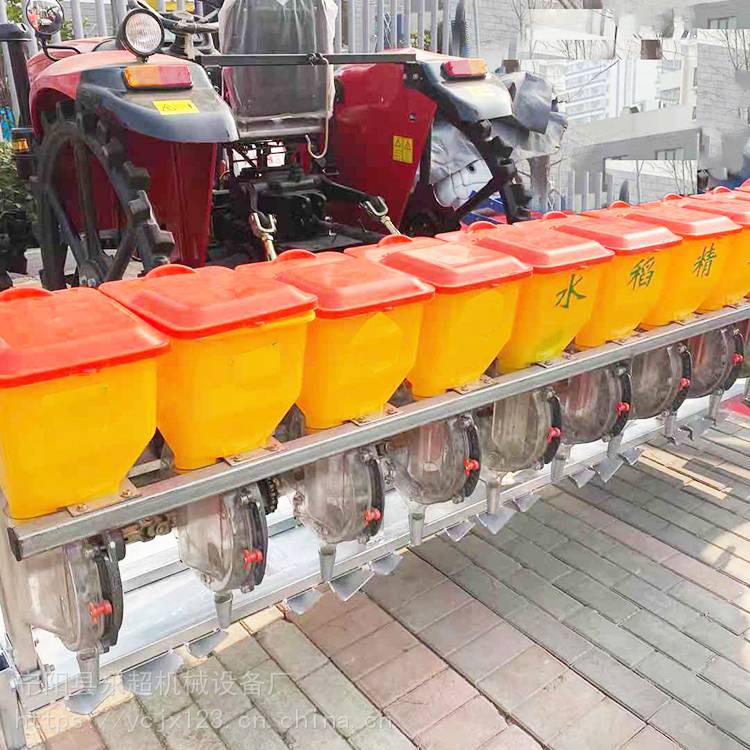 供应2bdx型8行到12行水田旱稻水稻直播穴播机独轮水稻直播机