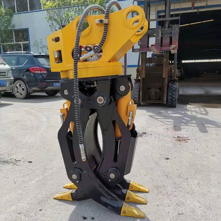 聚仁液压旋转抓钢机固定式抓废铁抓钢机固定式抓钢机