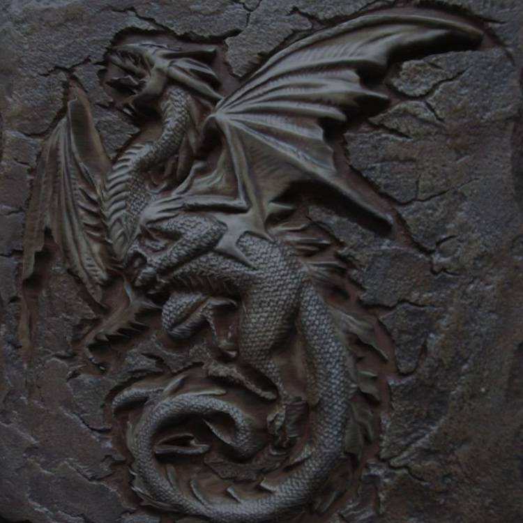 大型恶龙模型雕塑西方远古神话巨龙玻璃钢雕塑