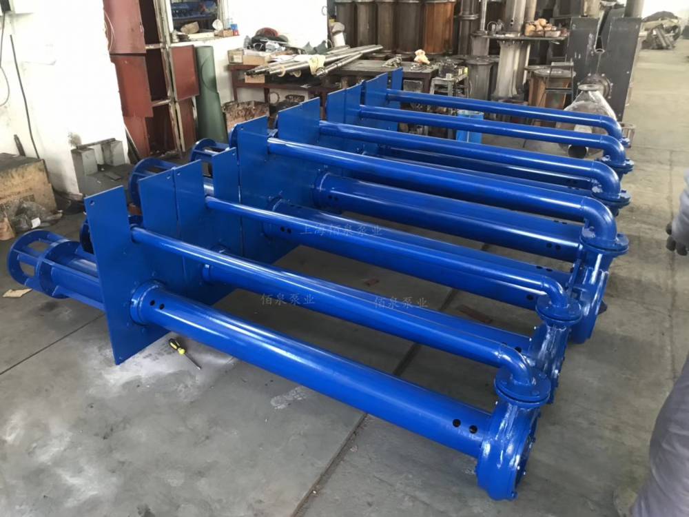 矿山石材厂石料厂长杆式泥浆泵长轴耐磨泥沙泵液下耐磨渣浆泵