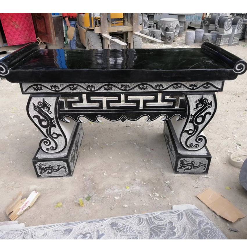 寺庙庙宇墓地祠堂供桌 茶几石桌 青石佛供台