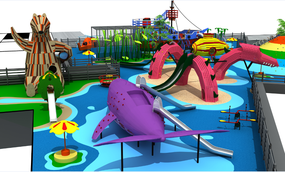 凯奇玩具户外游乐设备儿童滑滑梯室内亲子乐园设施