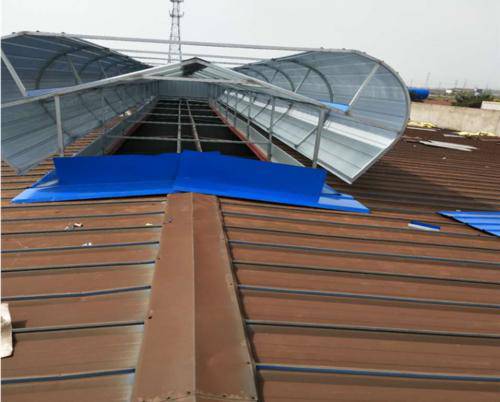 高标准屋顶通风气楼钢结构骨架通风气楼