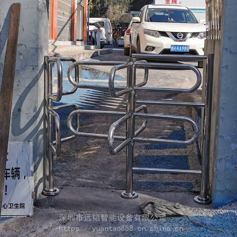 旅游景点单向手动旋转闸会展单向门禁闸机人行通道全高闸