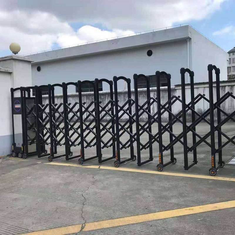 横沥工厂伸缩门 横沥电动伸缩门厂家 单位电动大门工地电动门定制